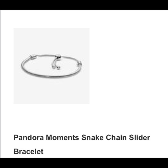 3 Pandora bracelets. 1 Bangle and 2 slides. - Picture 2 of 3